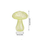 bougeoir champignon en verre pour décoration de table et vase