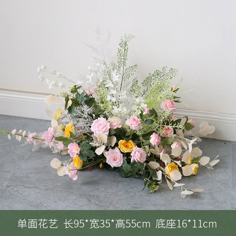 arrangement de fleurs artificielles pour décoration de mariage et événements