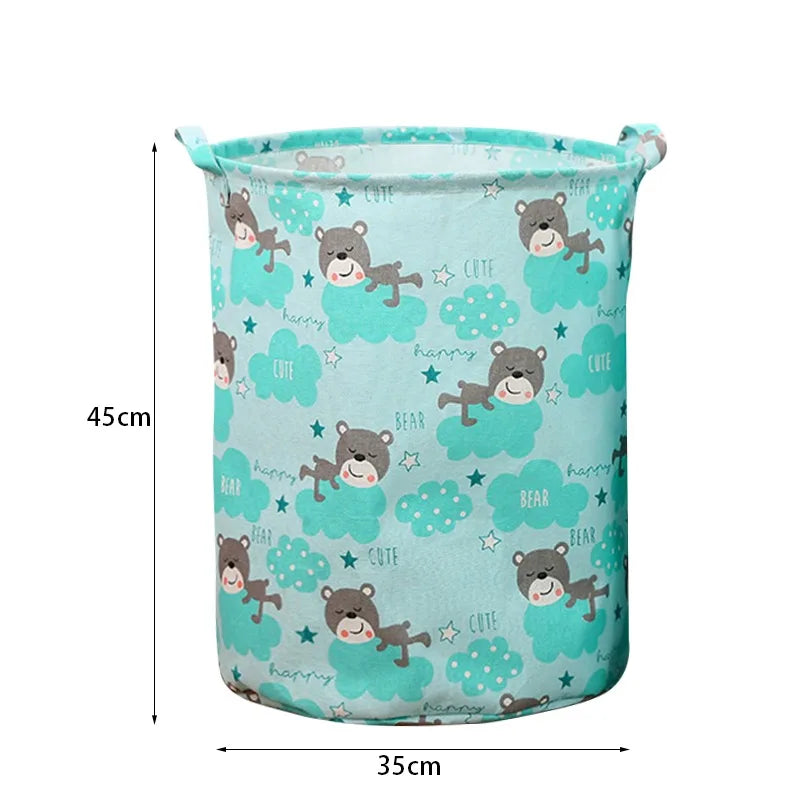panier à linge pliable en lin étanche grande capacité de rangement - vue 13 sur 21