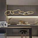 lustre Simple moderne île Restaurant suspension nordique luxe créatif en acier inoxydable galvanisé suspension