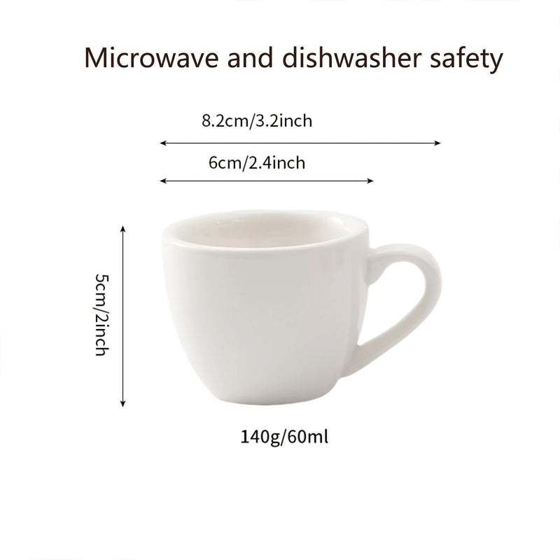 lot de 4 tasses expresso ceramique demitasse anses