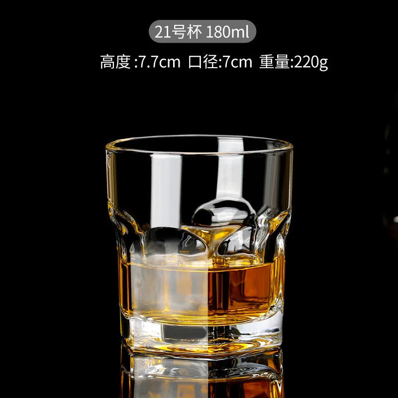 Verres cristal design facette pour bar maison fetes