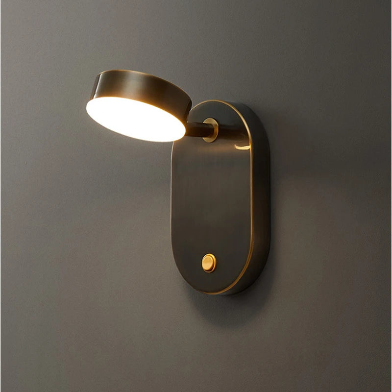 applique murale nordique en laiton lampe moderne à led pour intérieur - vue 5 sur 13
