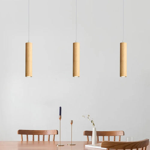 lampes suspendues modernes en bois éclairage intérieur led