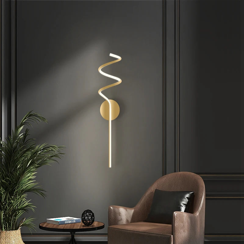 applique murale led moderne pour décoration intérieure élégante - vue 3 sur 12