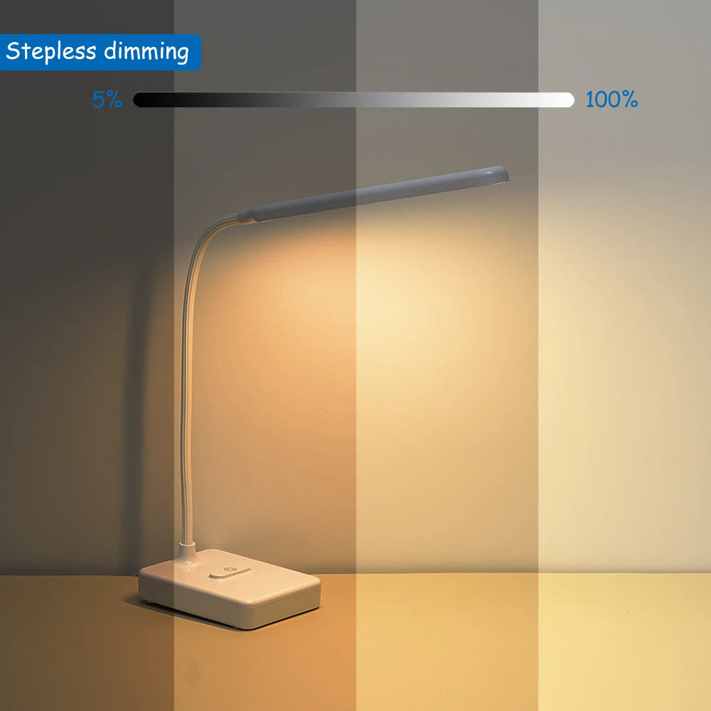 lampe de bureau led tactile usb avec protection des yeux - vue 5 sur 29