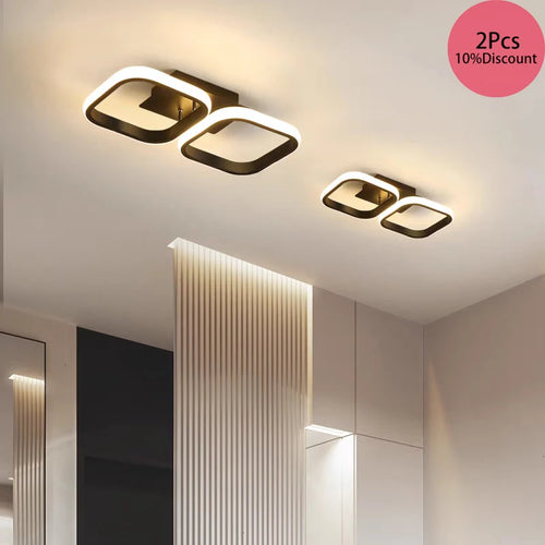 Plafonnier noir/blanc moderne Led