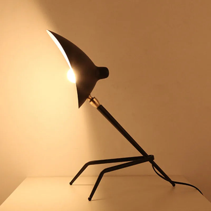 French Designer Tripod Table Lamps Desk Light for Study Reading Beside Bedroom - vue 4 sur 7