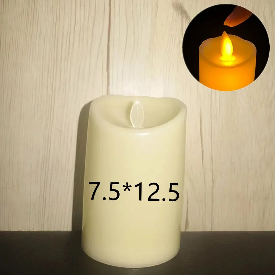 lampe à bougie électrique sans flamme pour décorations de mariage et fêtes