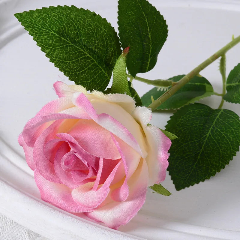 rose artificielle en soie pour décoration de mariage et événements - vue 22 sur 28