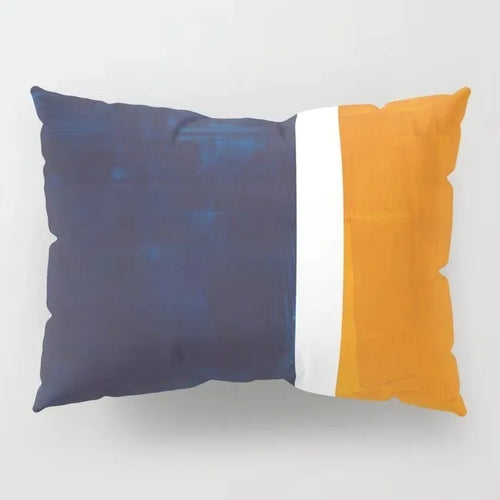 taie d'oreiller décorative géométrique avec soutien lombaire