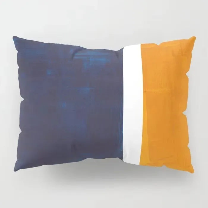 taie d'oreiller décorative géométrique avec soutien lombaire