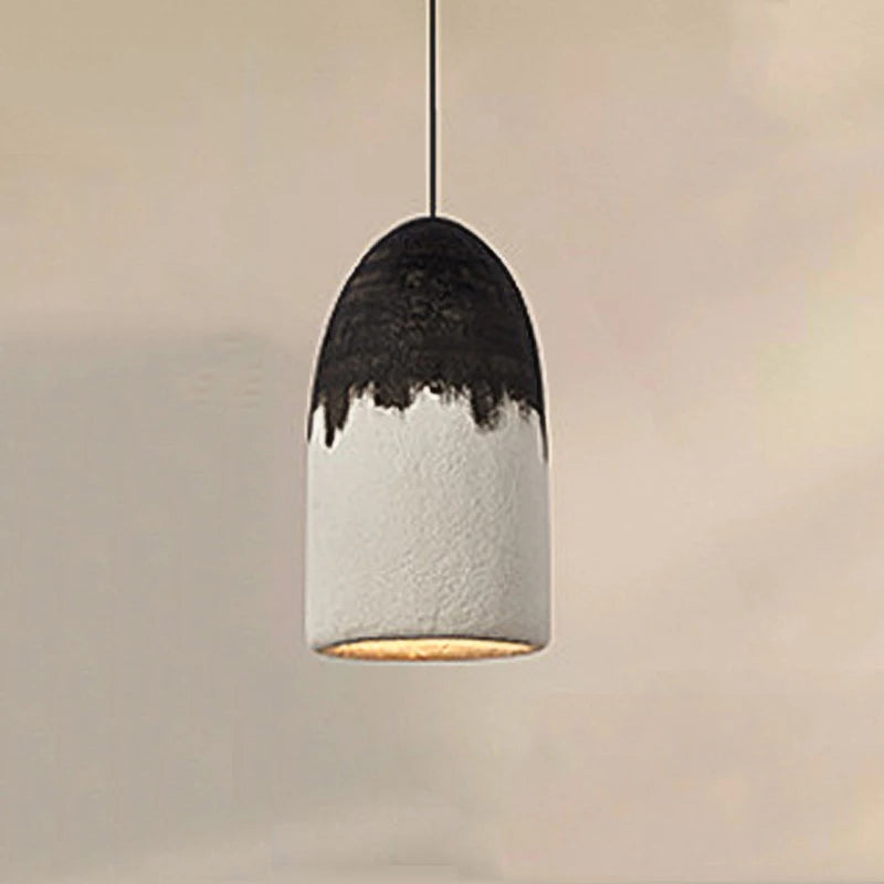 suspension moderne Wabi Sabi noir et blanc LED lampe créative Restaurant café Droplight chambre européenne