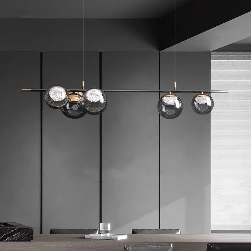 lustre nordique suspension éclairage intérieur - vue 5 sur 8