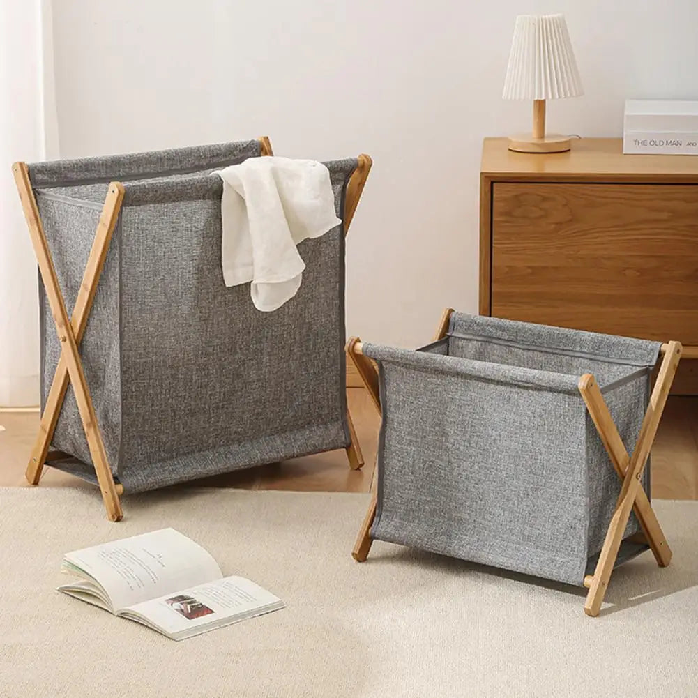 panier de rangement pliable grande capacité pour linge et accessoires - vue 4 sur 9