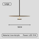 lustre led annulaire minimaliste suspendu
