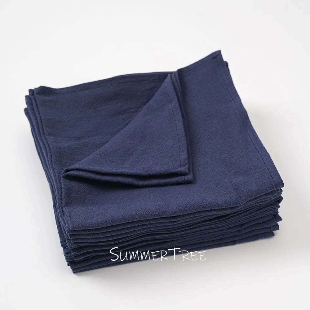Serviette de table coton lavé style vintage lot