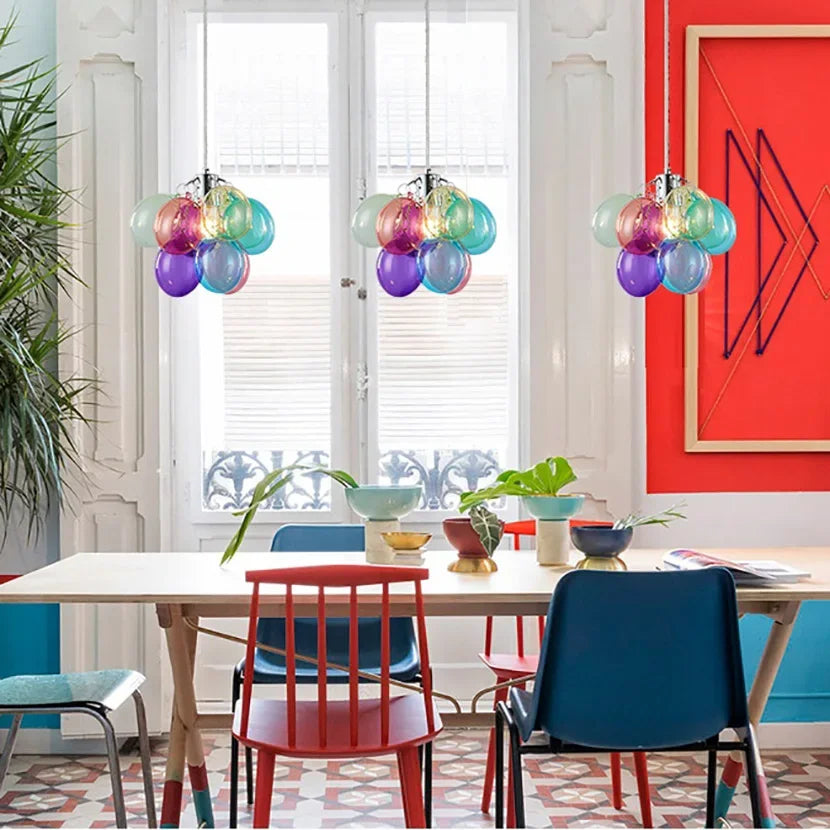 suspension moderne en verre créatif pour décoration intérieure - vue 4 sur 16