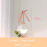 Suspension enfant princesse avec ruban rose