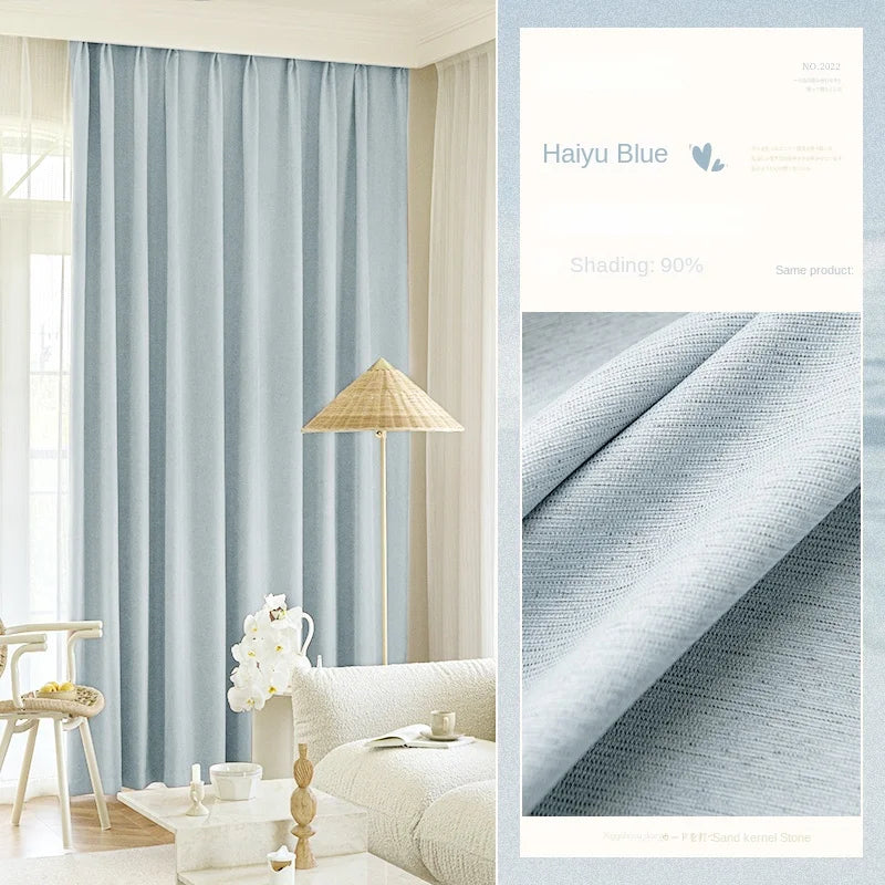 Rideau occultant plissé style moderne pour salon chambre