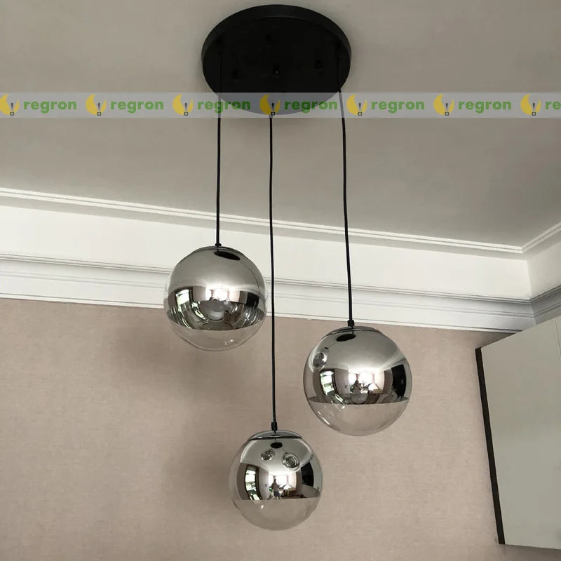 suspension moderne en verre pour café et bar - vue 6 sur 9