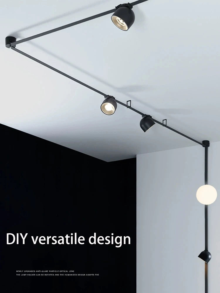 led piste lumière bricolage tricoté bande conductrice lustre câblage gratuit - vue 5 sur 25