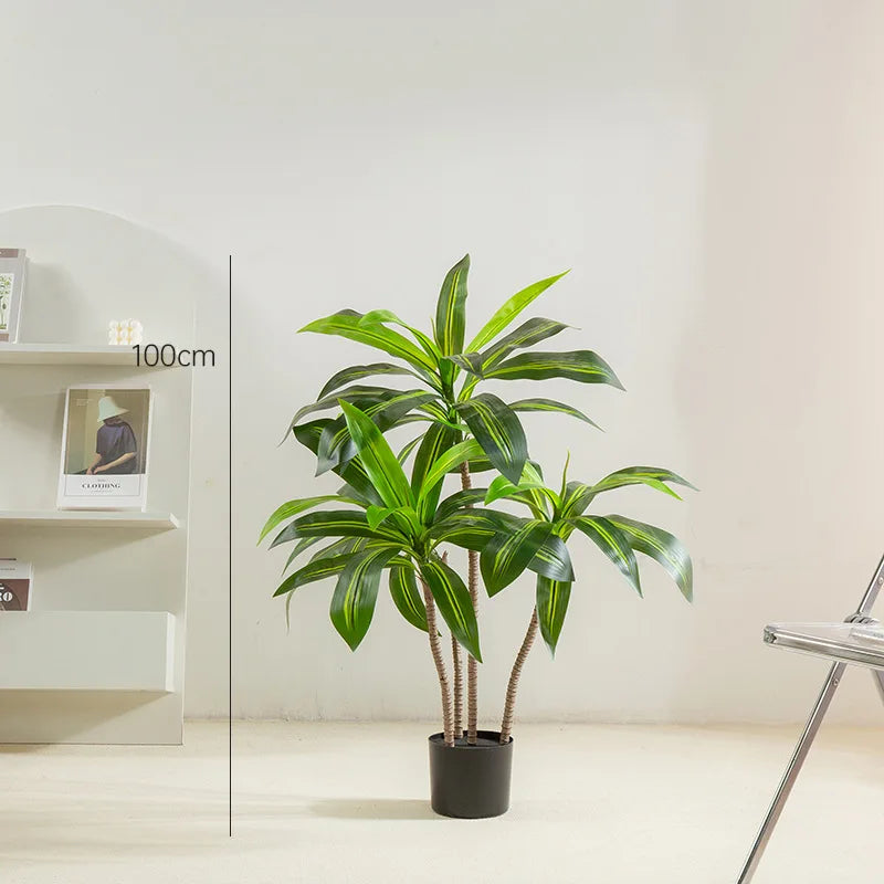 arbre artificiel en pot décoration intérieure verte bois brésilien - vue 9 sur 9