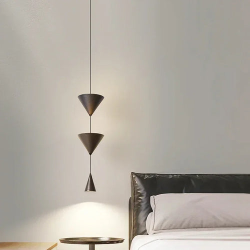SANDYHA minimaliste noir blanc chevet suspension moderne Restaurant maison Led salon salle à manger Bar comptoir lampe conique