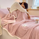 Plaid polaire douceur pour canapé chambre et voyage