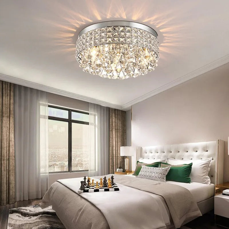 plafonnier en cristal design moderne pour intérieur élégant - vue 6 sur 8