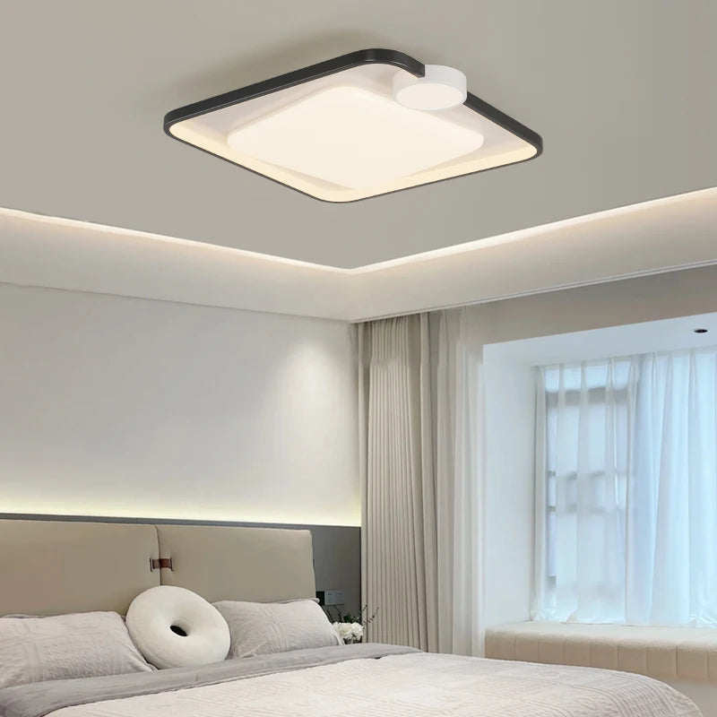 Plafonniers carrés ronds simples chambre LED éclairage intérieur moderne couloir nordique étude cuisine salle à manger lumière - vue 4 sur 12