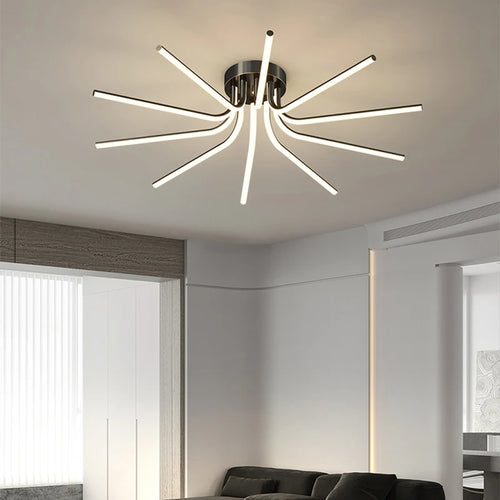 Plafonnier LED en cuivre au design moderne