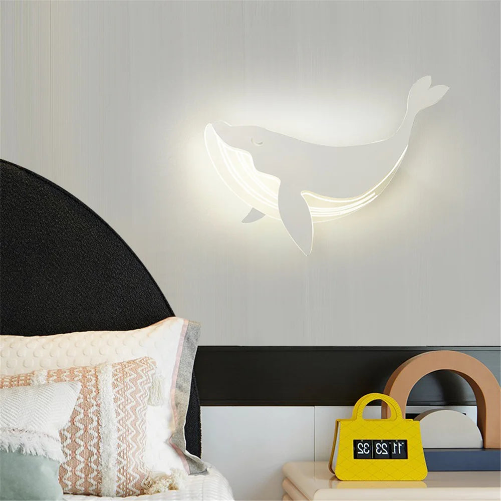 Applique murale acrylique motif dauphin lapin pour enfants - vue 6 sur 10
