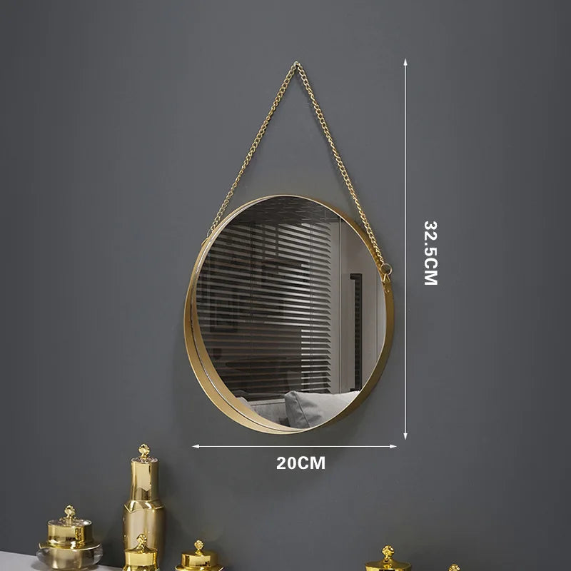 miroir mural rond créatif pour décoration intérieure et maquillage - vue 13 sur 13