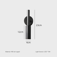 lampe de chevet industrielle en cuivre pour lecture créative