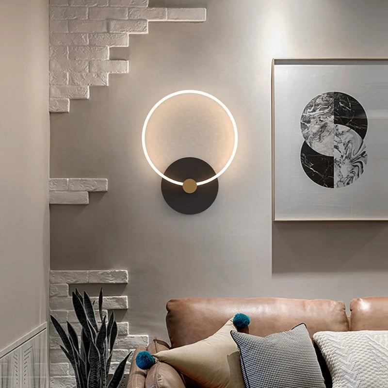 applique murale led moderne pour un éclairage décoratif intérieur - vue 6 sur 14