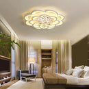 plafonnier led moderne en cristal gradation circulaire