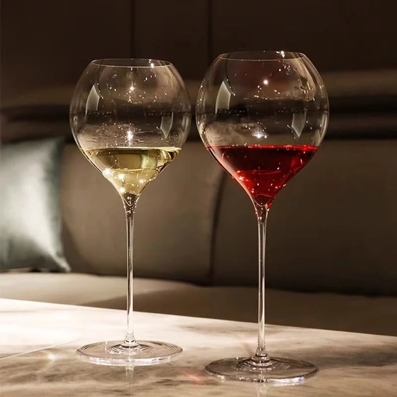 Verres vin cristal ultra fins 500ml élégants bar