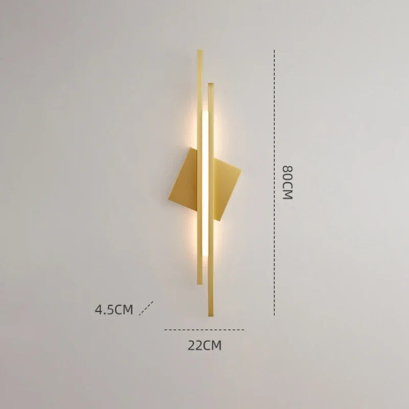 applique murale en cuivre pour décoration murale moderne et éclairage LED - vue 12 sur 12