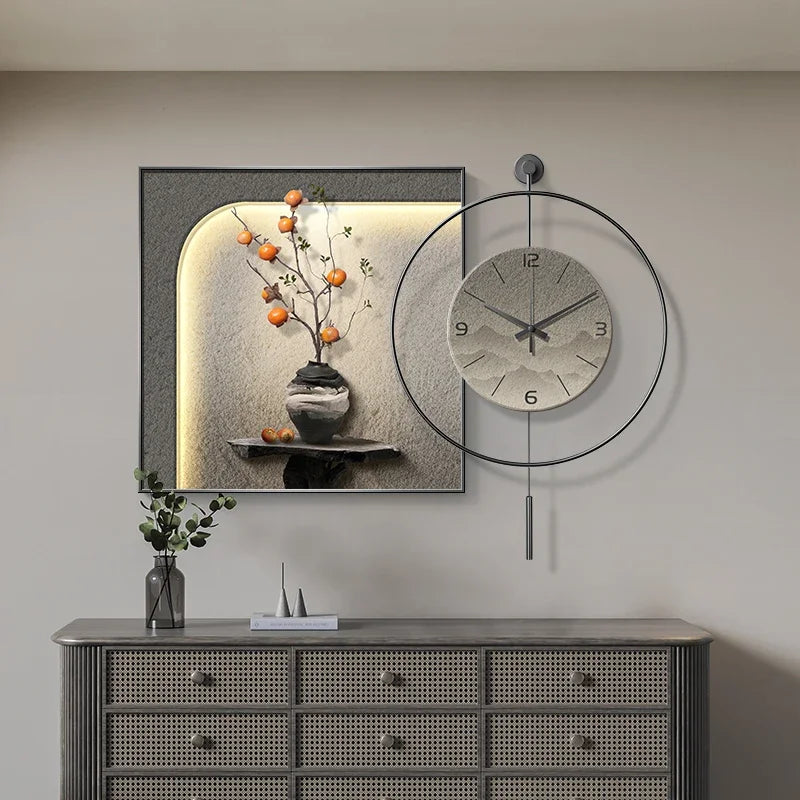 horloge murale au design unique et esthétique pour décoration moderne - vue 6 sur 12