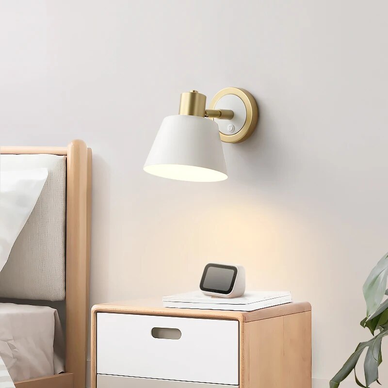 applique murale led bouton interrupteur