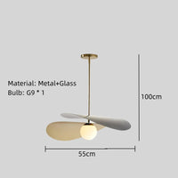 lampe suspendue en métal et verre pour boutique