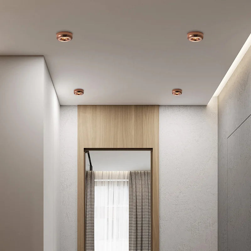 plafonnier led intégré design pour éclairage moderne discret - vue 5 sur 9