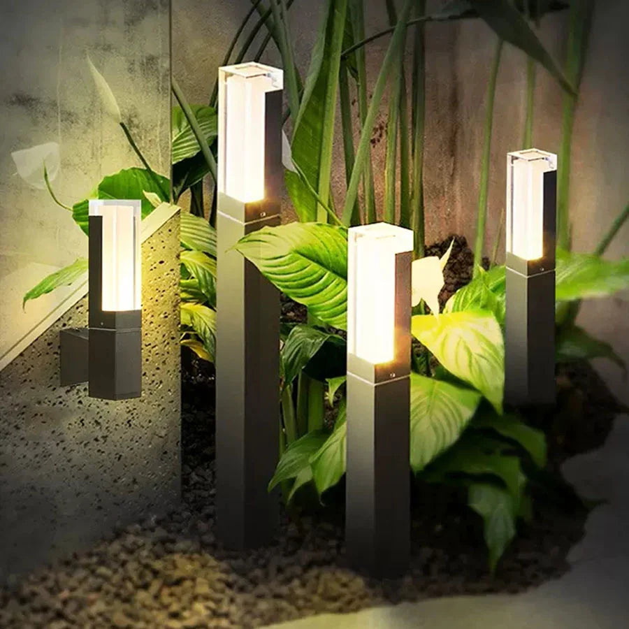 Bornes lumineuses LED avec détecteur de mouvement PIR - vue 3 sur 18