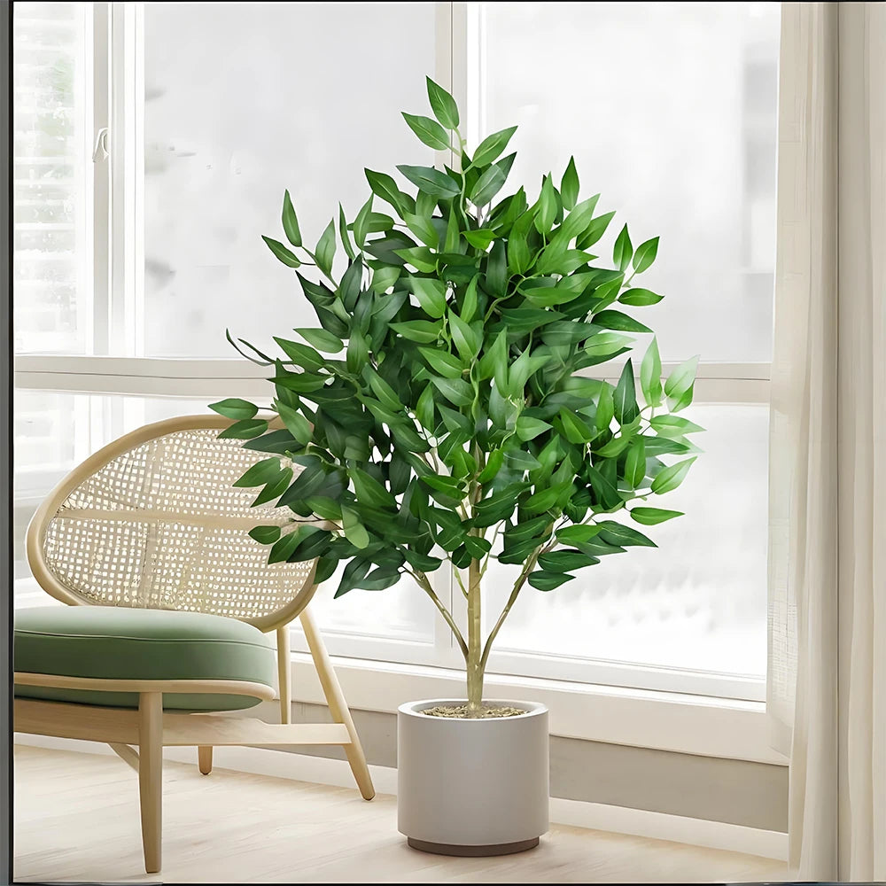 plantes artificielles eucalyptus saule tropical décoration intérieure et extérieure - vue 3 sur 9