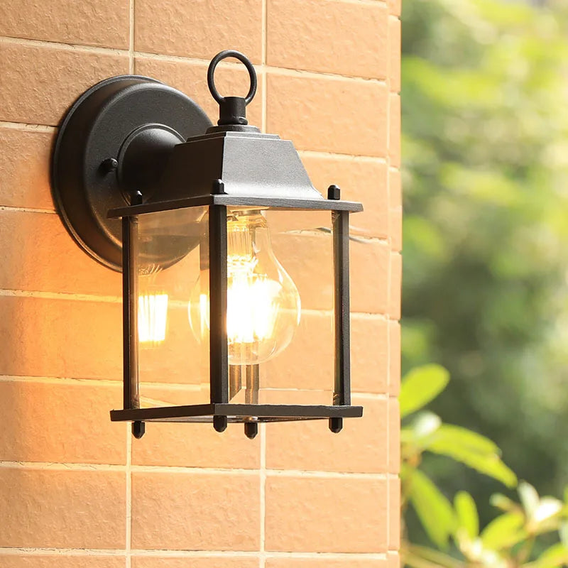 Applique extérieure étanche jardin Villa couloir aluminium extérieur mur porche lumière passerelle Simple balcon porte terrasse lampe - vue 4 sur 10