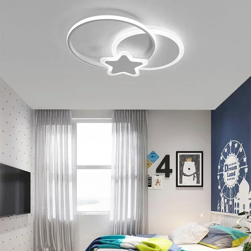 Plafonnier moderne à leds pour intérieur décoration maison - vue 7 sur 24
