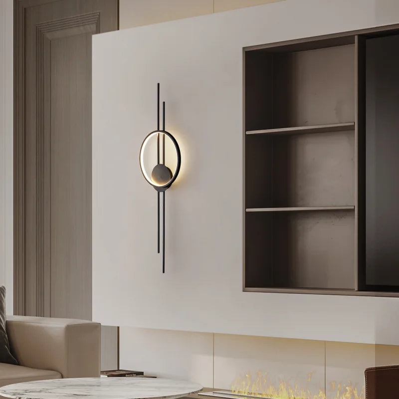 applique murale led minimaliste à trois gradations art déco - vue 4 sur 8