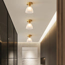 Lampe décoration plafonnier verre cuivre LED