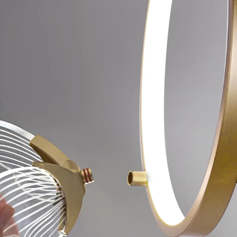 suspension design en acrylique pour décoration moderne de luxe - vue 7 sur 21